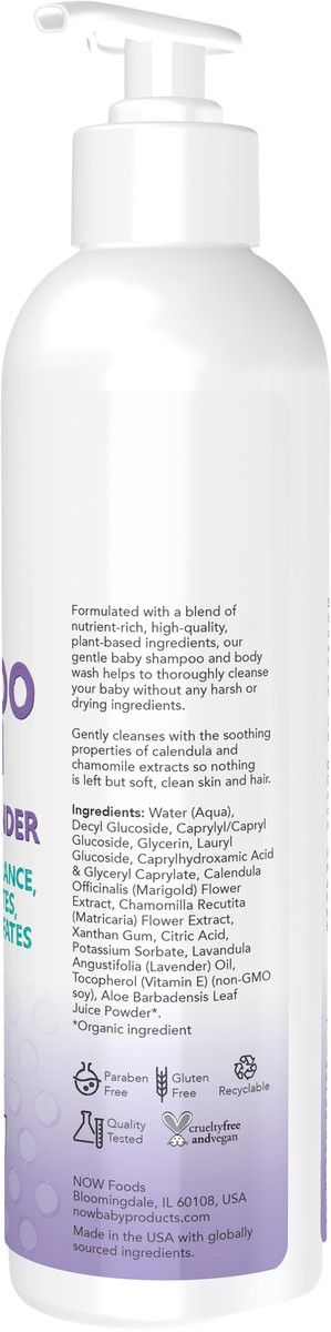 slide 2 of 8, NOW Gentle Baby Shampoo & Wash, Calming Lavender - 8 fl. oz., 8 fl oz