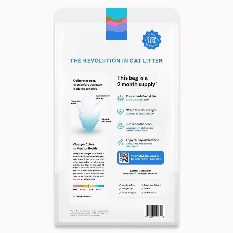 slide 2 of 6, PrettyLitter Lotus Flower Cat Litter - 8lbs, 8 lb