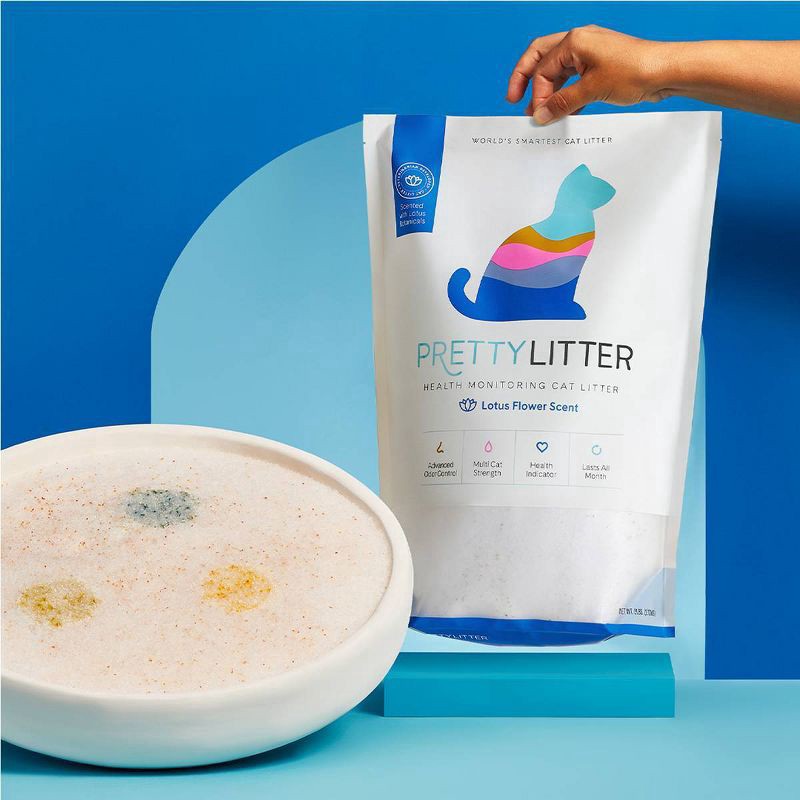 slide 6 of 6, PrettyLitter Lotus Flower Cat Litter - 8lbs, 8 lb