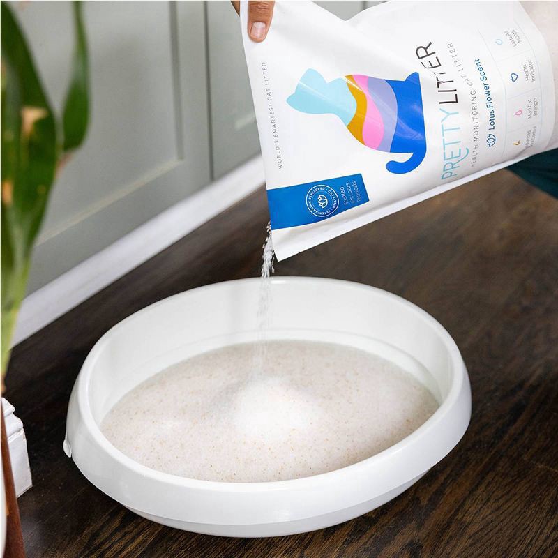 slide 4 of 6, PrettyLitter Lotus Flower Cat Litter - 8lbs, 8 lb