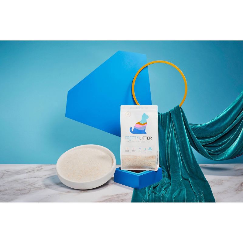 slide 3 of 6, PrettyLitter Lotus Flower Cat Litter - 8lbs, 8 lb