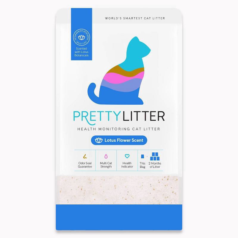 slide 1 of 6, PrettyLitter Lotus Flower Cat Litter - 8lbs, 8 lb