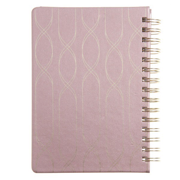 slide 4 of 5, 2025 Russell & Hazel Weekly/Monthly Spiral Vegan Leather Planner, 5-7/8"" X 8-1/4"", Blush, January 2025 To December 2025, 1 ct