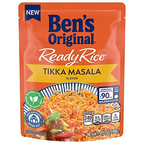 slide 1 of 1, Bens Ready Rice Tikka Masala 8.5oz - 8.466 OZ, 8.47 oz
