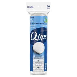 Q-Tips® Premium Cotton Rounds, 80 ct