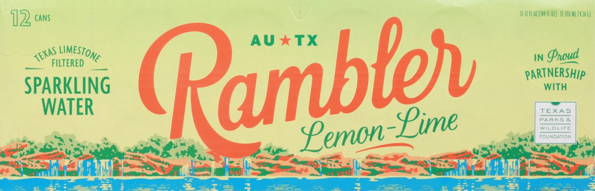 slide 3 of 13, Rambler Lemon Lime Sparkling Water 12-12 fl oz Cans, 12 ct