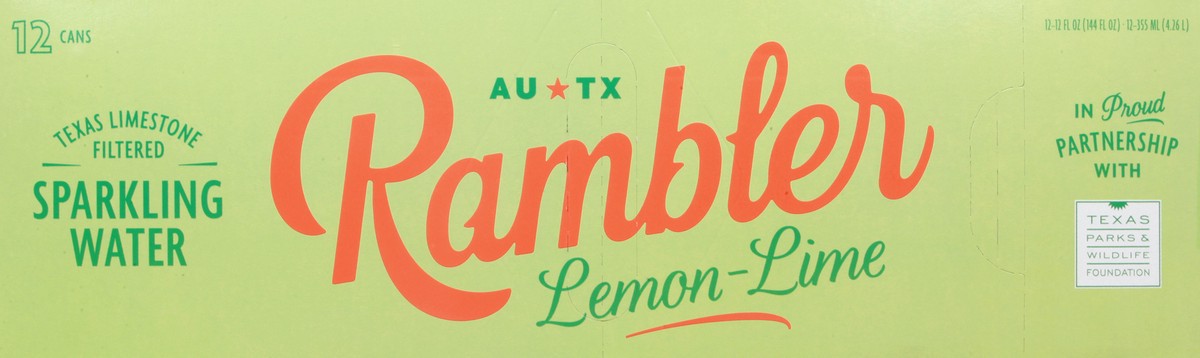 slide 5 of 13, Rambler Lemon Lime Sparkling Water 12-12 fl oz Cans, 12 ct
