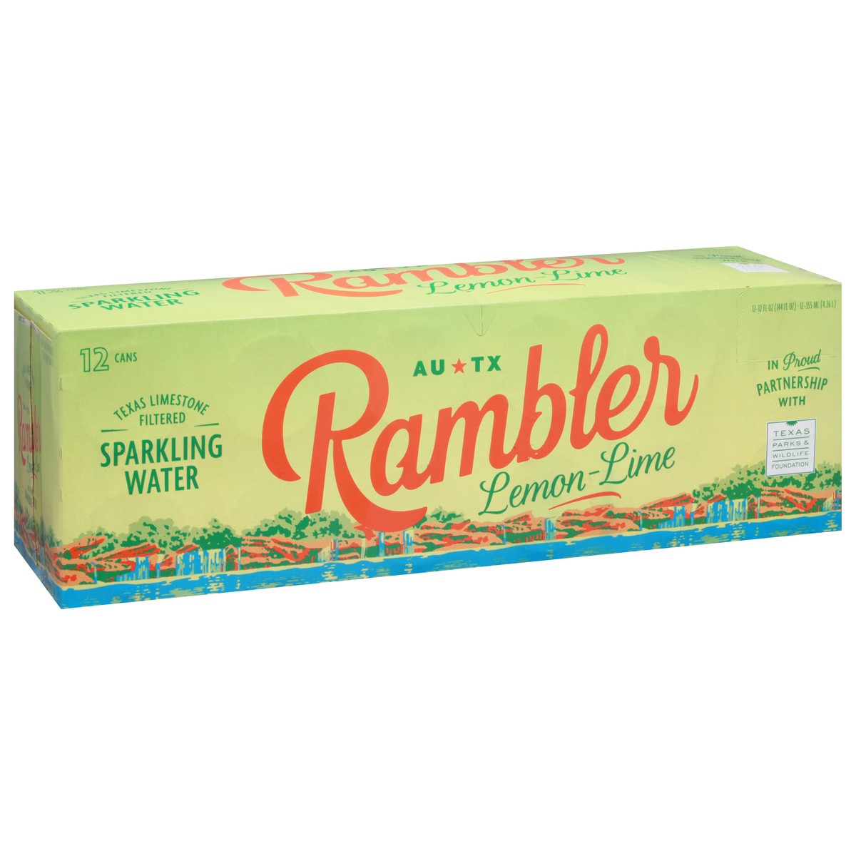 slide 6 of 13, Rambler Lemon Lime Sparkling Water 12-12 fl oz Cans, 12 ct