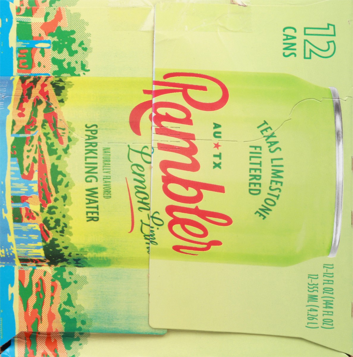 slide 11 of 13, Rambler Lemon Lime Sparkling Water 12-12 fl oz Cans, 12 ct