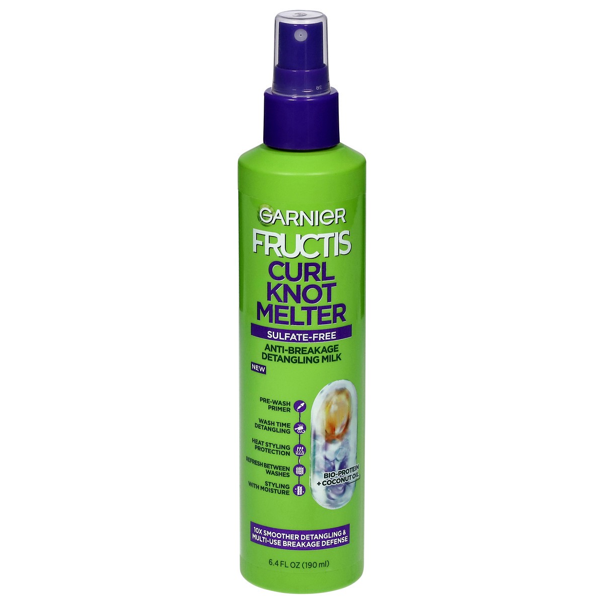 slide 1 of 9, Garnier Sulfate-Free Anti-Breakage Detangling Milk Curl Knot Melter 6.4 fl oz, 8.1 fl oz