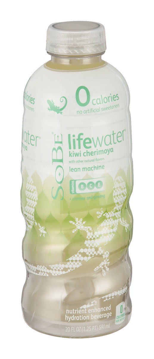 slide 3 of 7, SoBe Life Water Kiwi Cherimoya B&C Vitamin Ginseng 20 Fluid Ounce Plastic Bottle, 20 oz