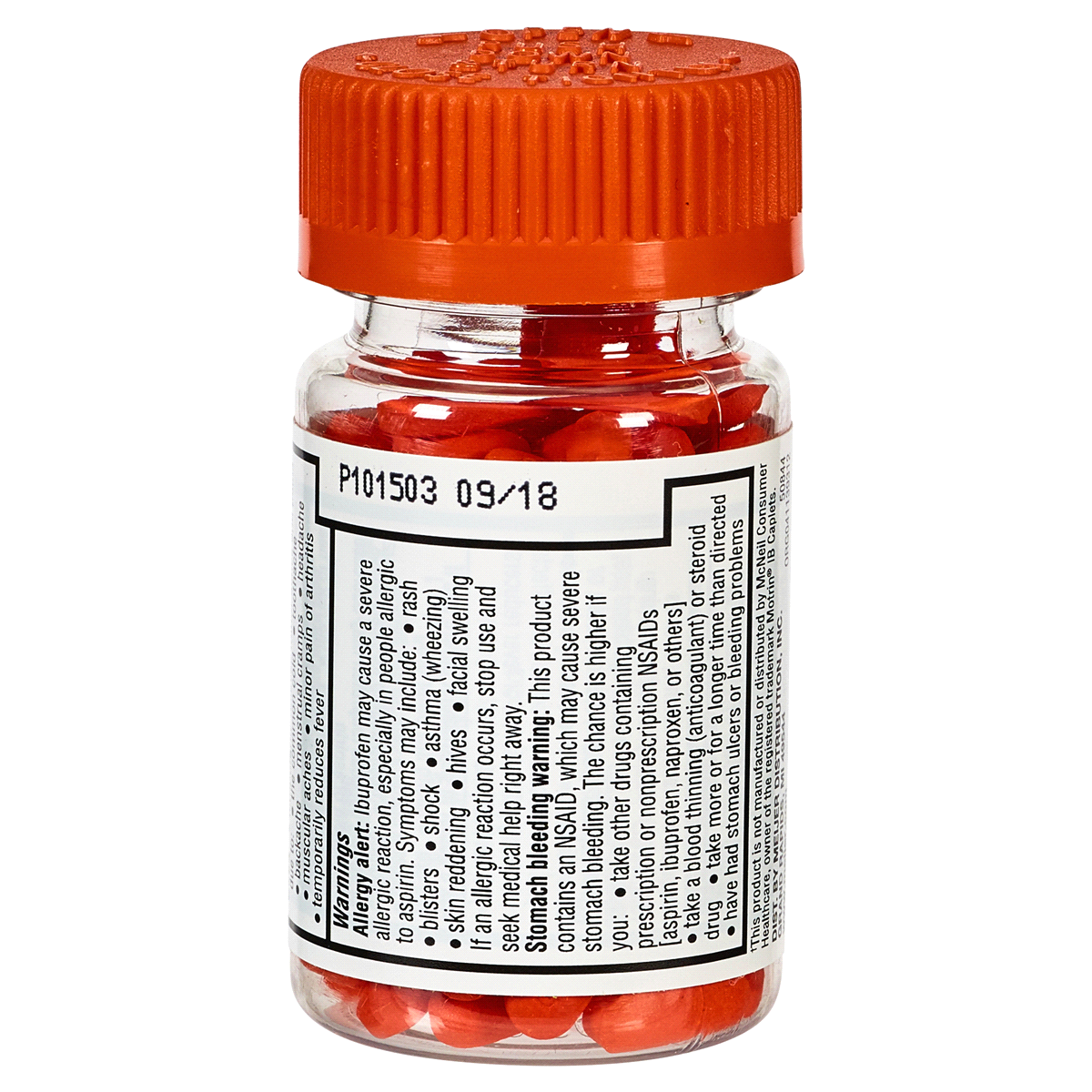 slide 3 of 3, Meijer Ibuprofen Caplets Orange, 100 ct