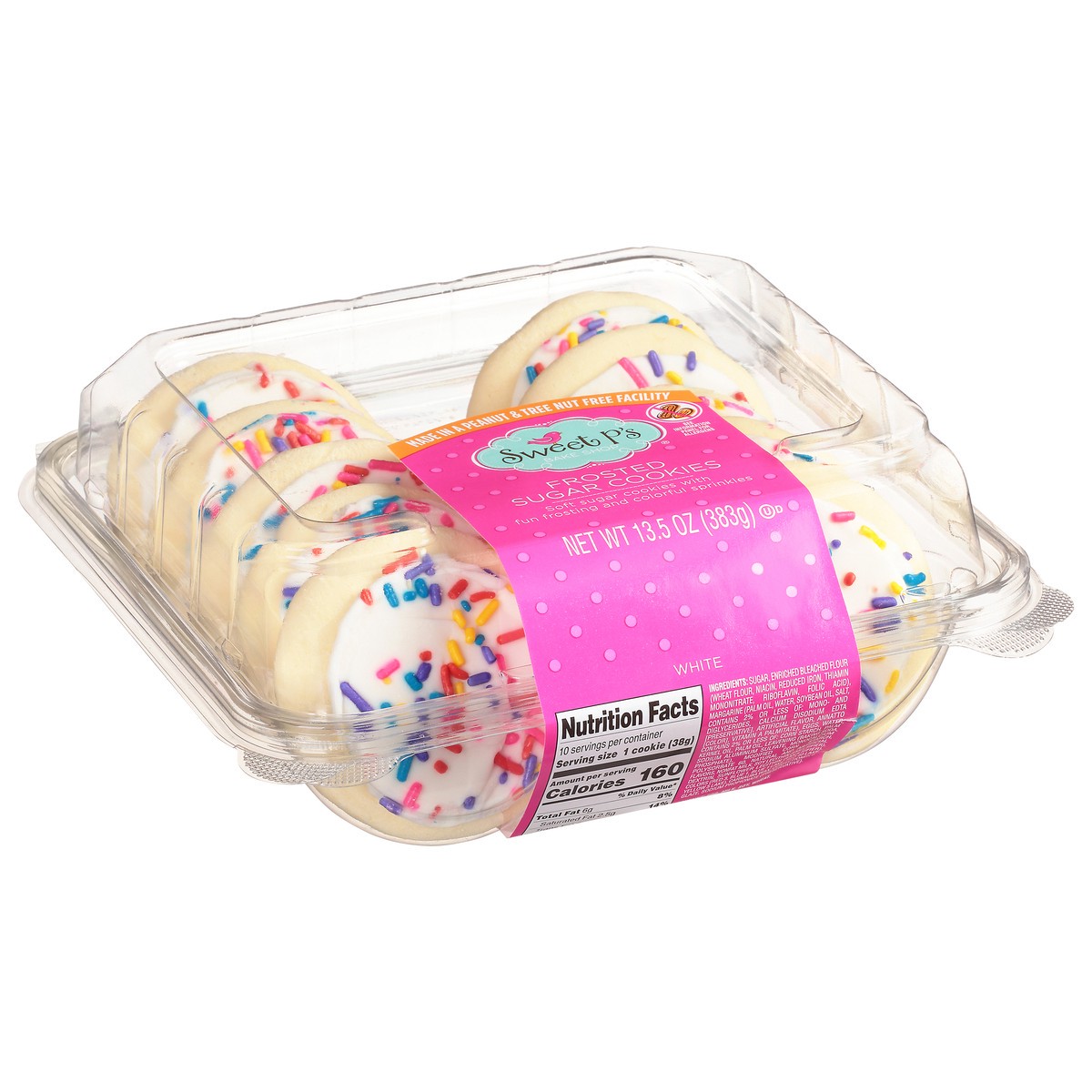 slide 12 of 15, Sweet P's Bake Shop White Frosted Sugar Cookies 13.5 oz, 13.5 oz