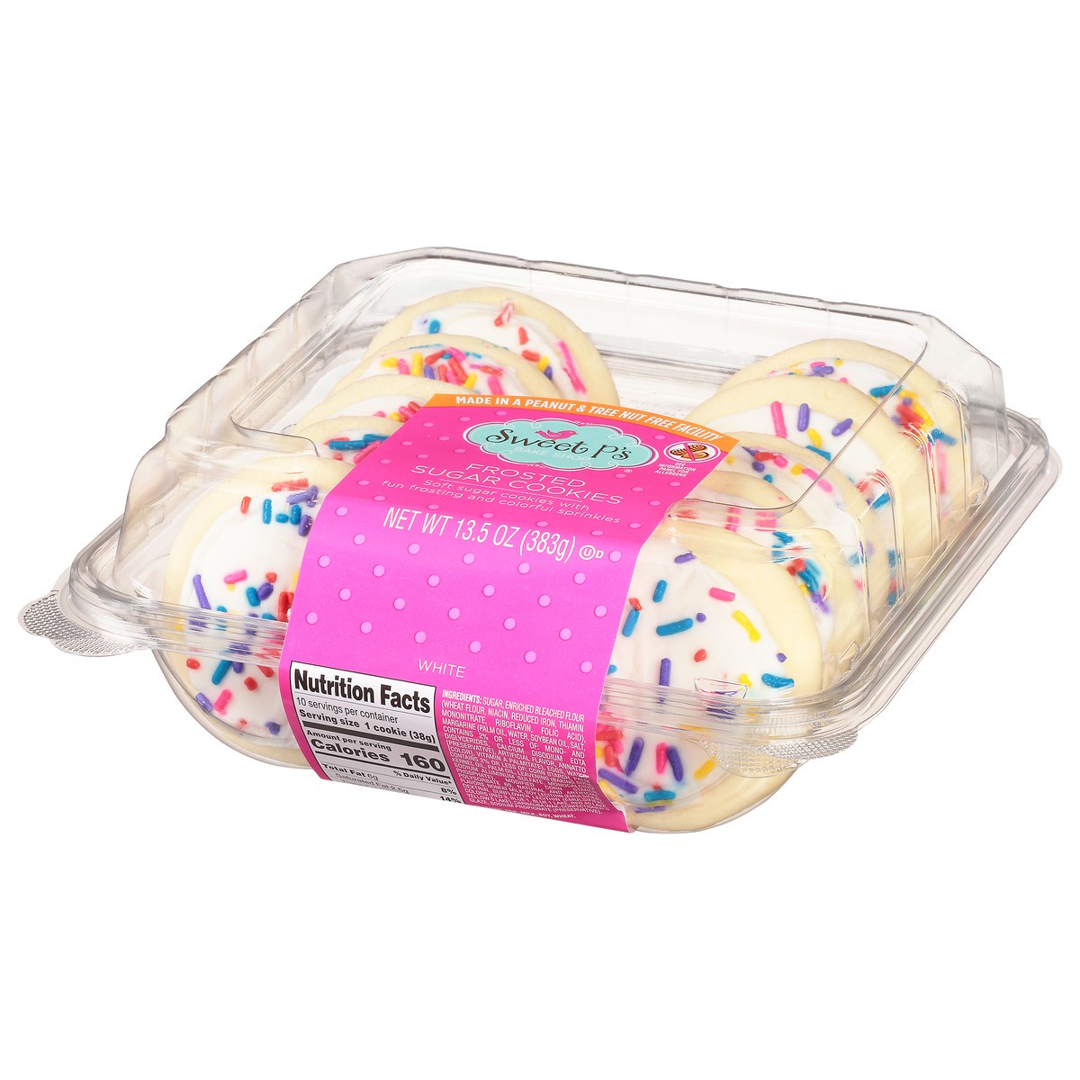 slide 13 of 15, Sweet P's Bake Shop White Frosted Sugar Cookies 13.5 oz, 13.5 oz