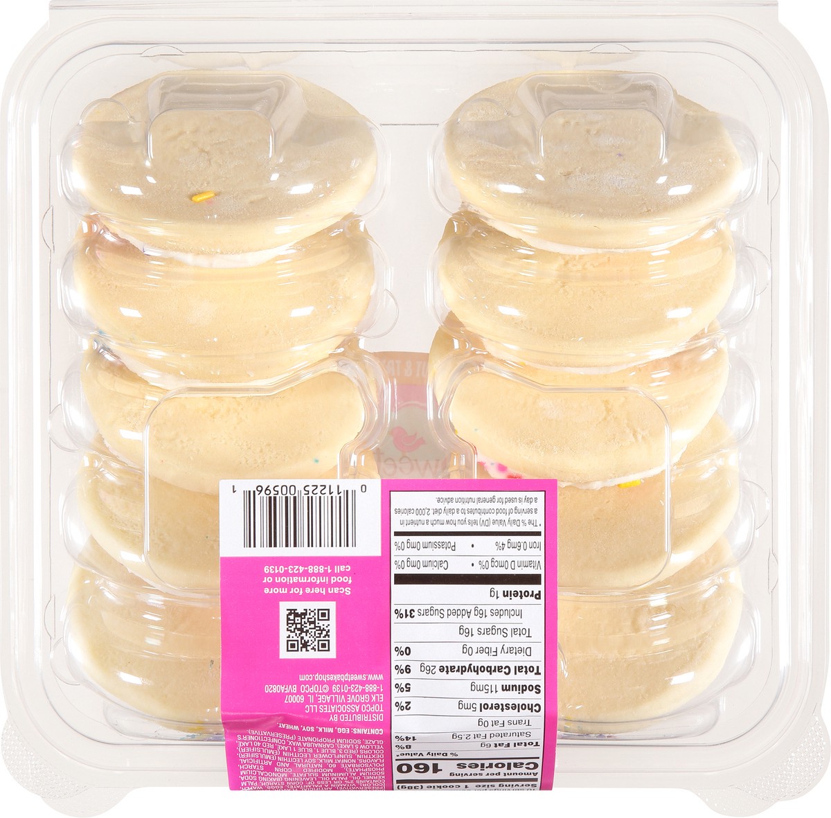 slide 15 of 15, Sweet P's Bake Shop White Frosted Sugar Cookies 13.5 oz, 13.5 oz