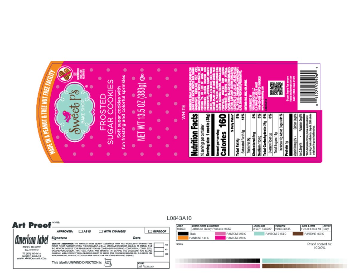 slide 8 of 15, Sweet P's Bake Shop White Frosted Sugar Cookies 13.5 oz, 13.5 oz