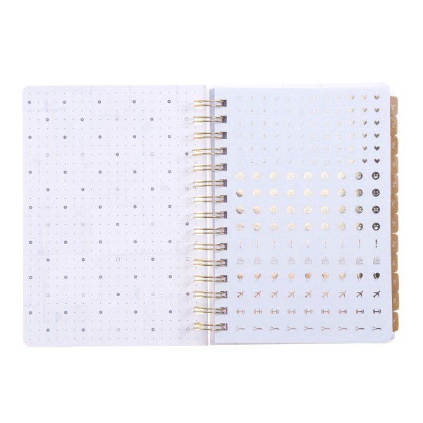 slide 2 of 5, 2025 Russell & Hazel Weekly/Monthly Spiral Frosted Planner, 5-7/8"" X 8-1/4"", Grid, January 2025 To December 2025, 1 ct