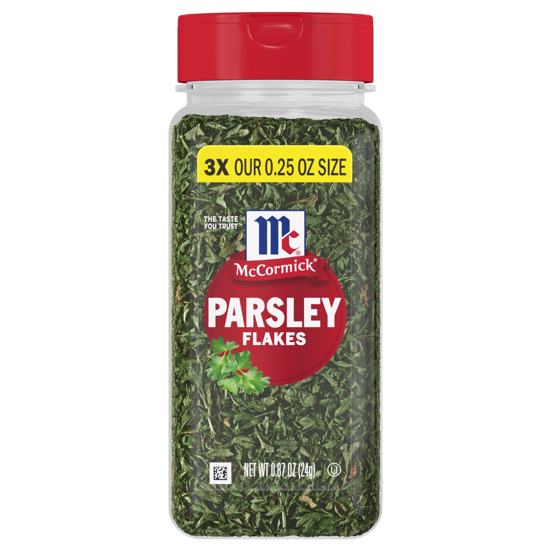 slide 1 of 9, McCormick Parsley Flakes, 0.87 oz