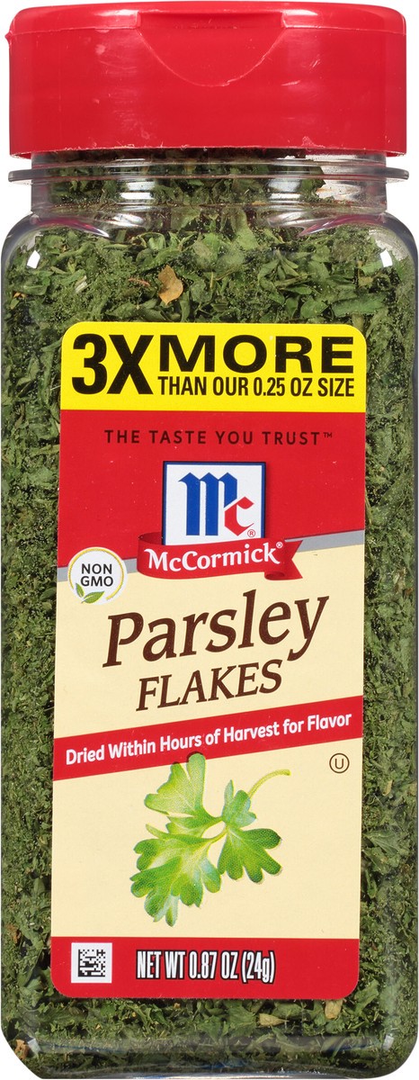 slide 3 of 9, McCormick Parsley Flakes, 0.87 oz