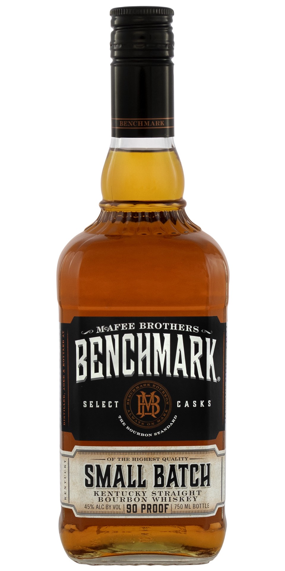 slide 1 of 9, Benchmark Small Batch Kentucky Straight Bourbon Whiskey 750ml 90 Proof, 750 ml