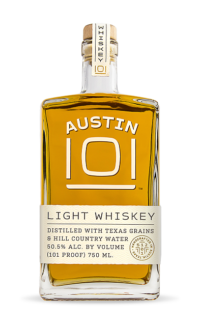slide 1 of 1, Austin 101 Light Whiskey, 750 ml