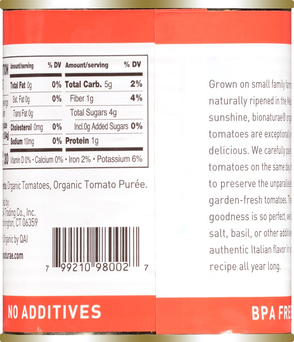 slide 5 of 9, bionaturae No Salt Added Diced Tomatoes 28.2 oz, 28.2 oz