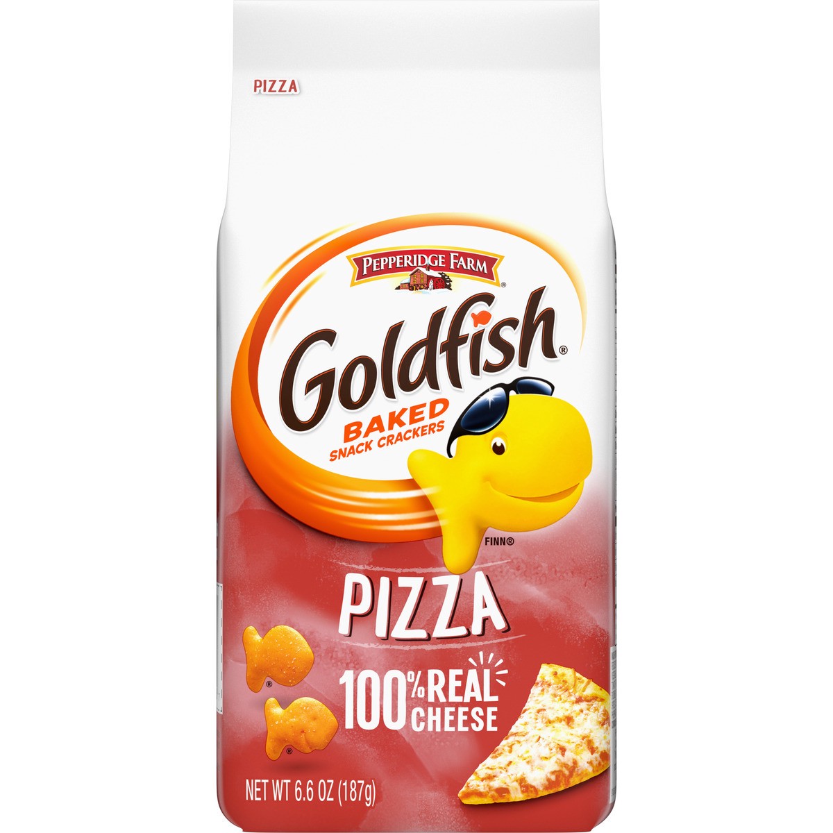 slide 1 of 5, Pepperidge Farm Goldfish Pizza Crackers, Snack Crackers, 6.6 oz bag, 6.6 oz