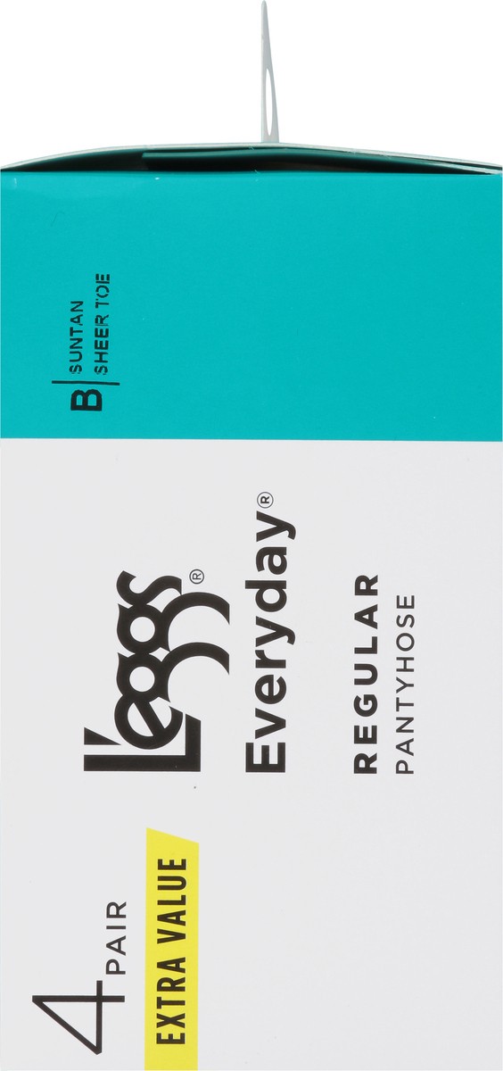 slide 4 of 9, L'eggs Everyday Suntan Regular Pantyhose B Extra Value 4 ea, 4 ct
