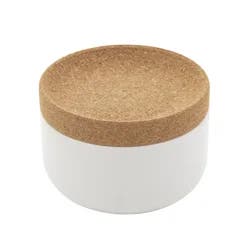 Kamenstein Ceramic Cork Salt Pig White