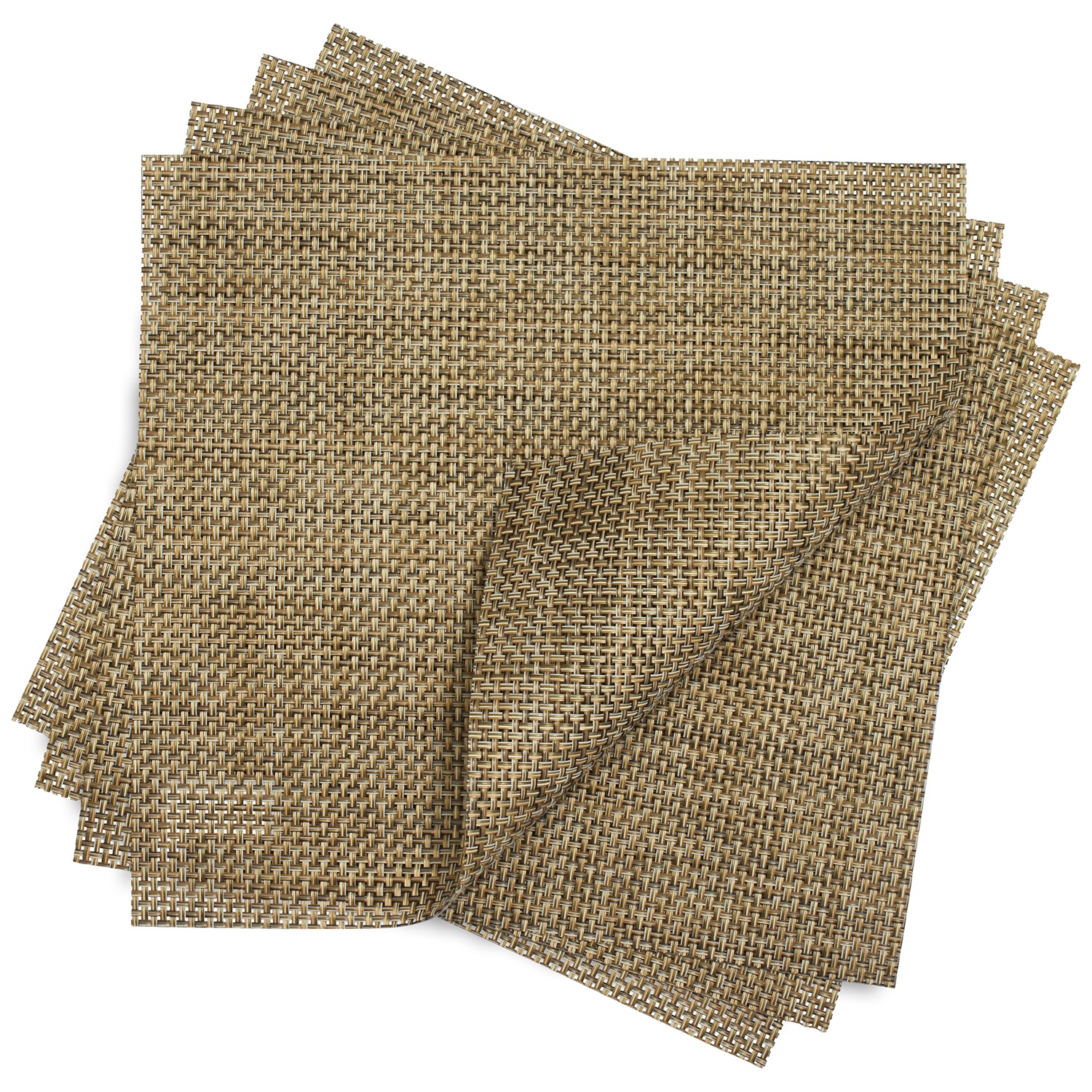 slide 1 of 1, Chilewich Latte Basketweave Sqaure Placemat, 1 ct