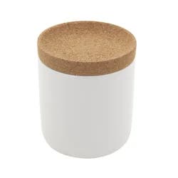 Kamenstein Ceramic Cork Garlic Keeper White
