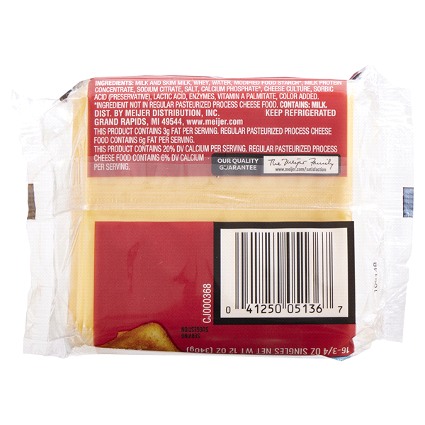 slide 4 of 25, Meijer American Cheese Singles, 12 oz