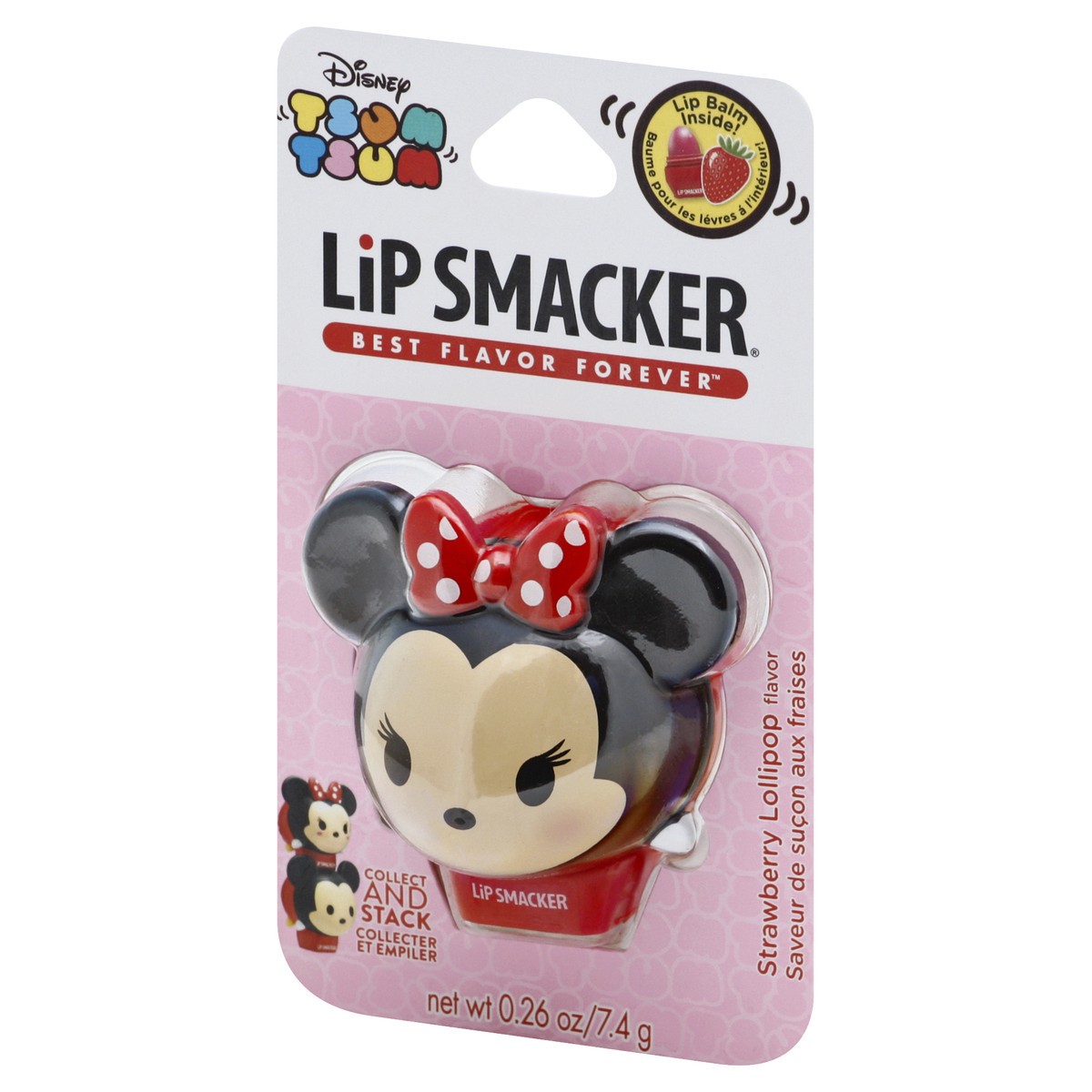 slide 5 of 10, Lip Smacker Disney Tsum Tsum Strawberry Lollipop Flavor Lip Balm 0.26 oz, 0.6 oz