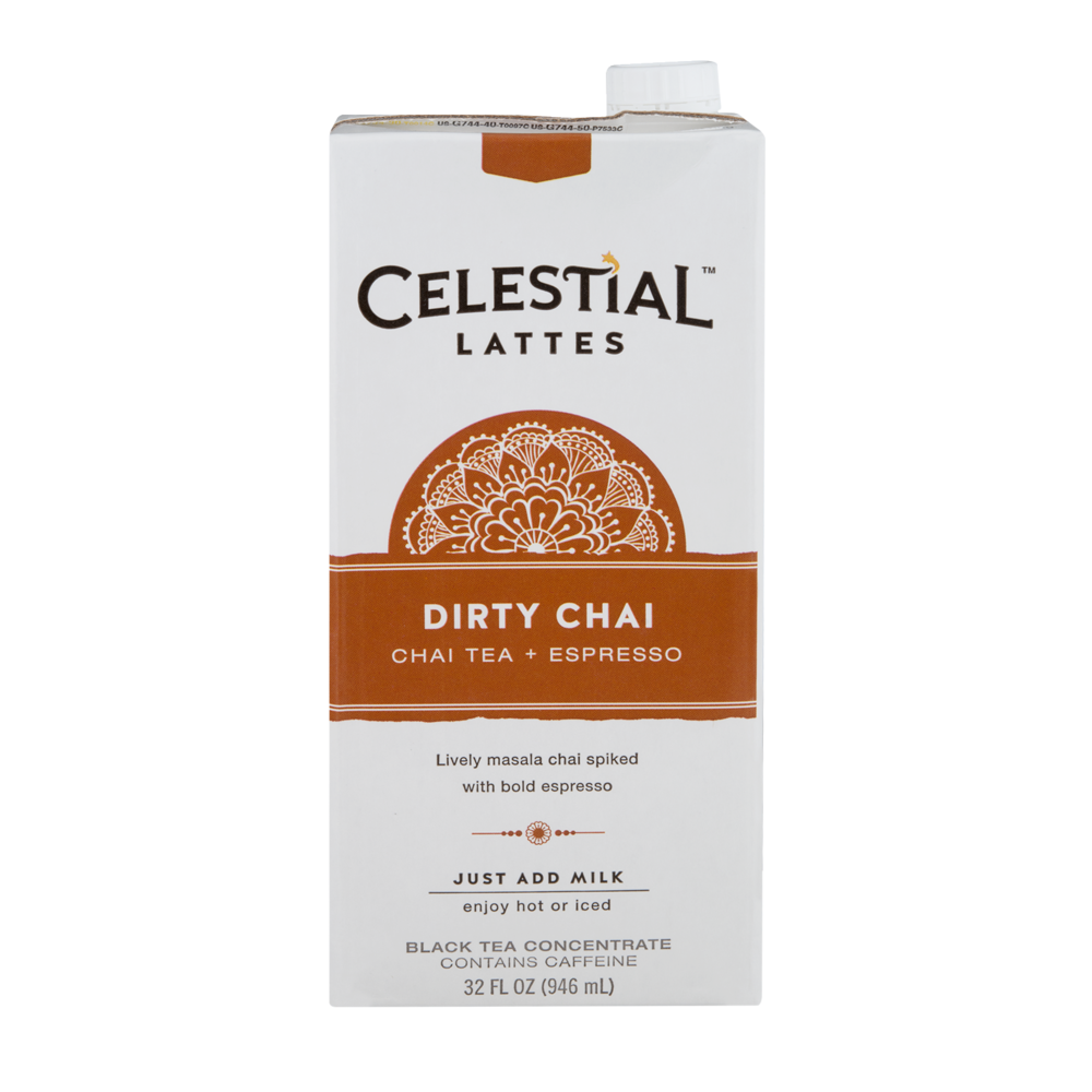 slide 1 of 1, Celestial Seasonings Dirty Chai Tea Latte, 32 oz