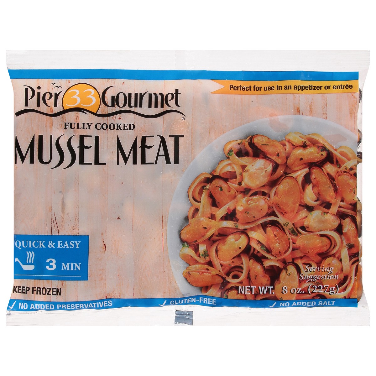 slide 3 of 13, Pier 33 Gourmet Mussel Meat 8 oz, 8 oz