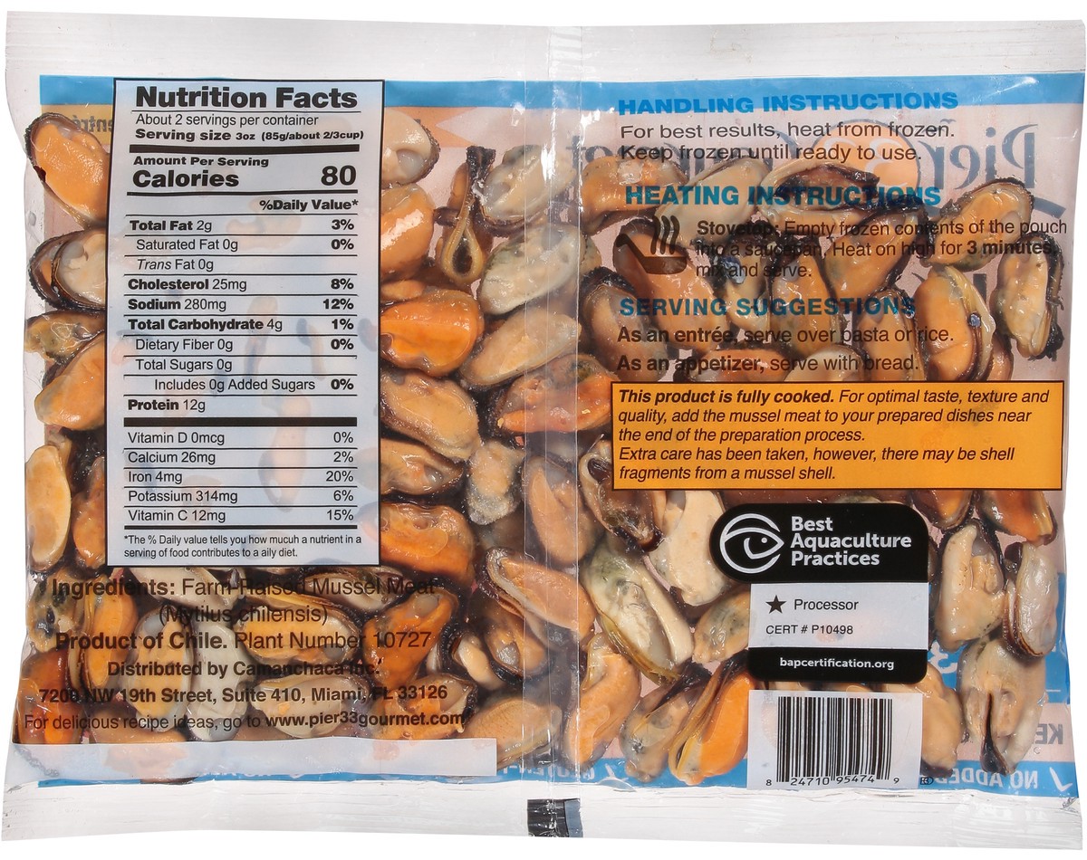 slide 4 of 13, Pier 33 Gourmet Mussel Meat 8 oz, 8 oz
