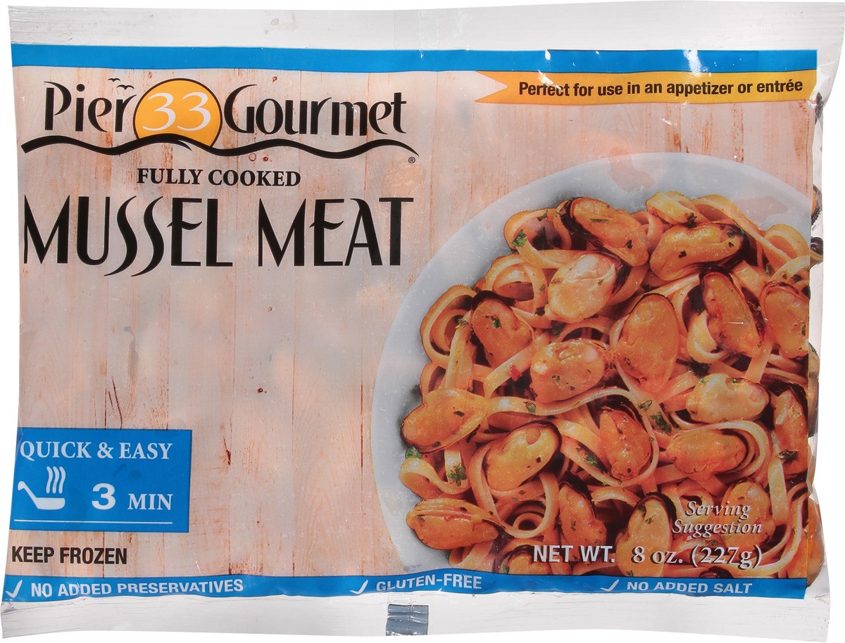 slide 2 of 13, Pier 33 Gourmet Mussel Meat 8 oz, 8 oz