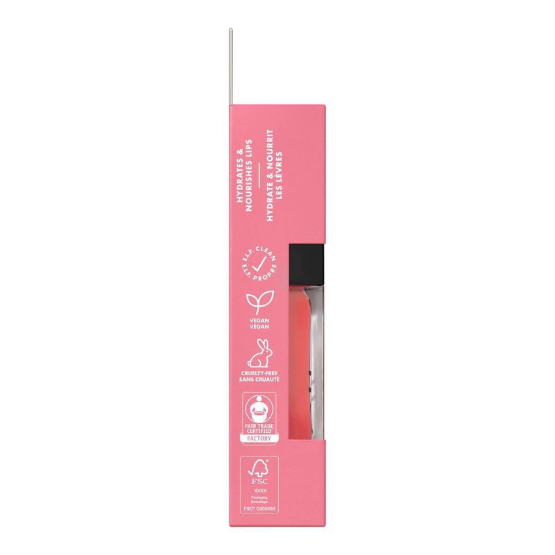 slide 6 of 11, e.l.f. Pink Quartz Glow Reviver Lip Oil 0.25 fl oz, 0.25 fl oz