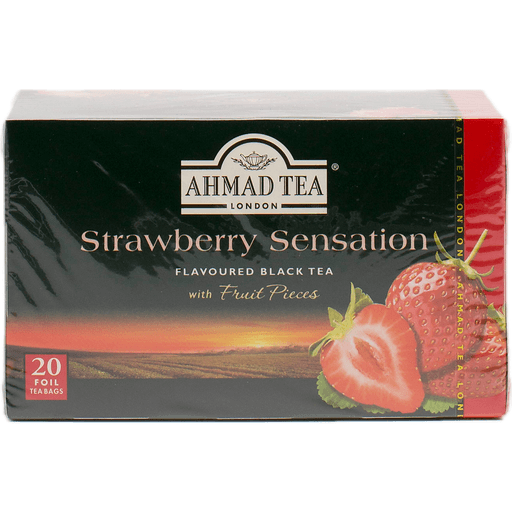 slide 1 of 1, Ahmad Tea Fruit Strawberry Tea, 20 ct