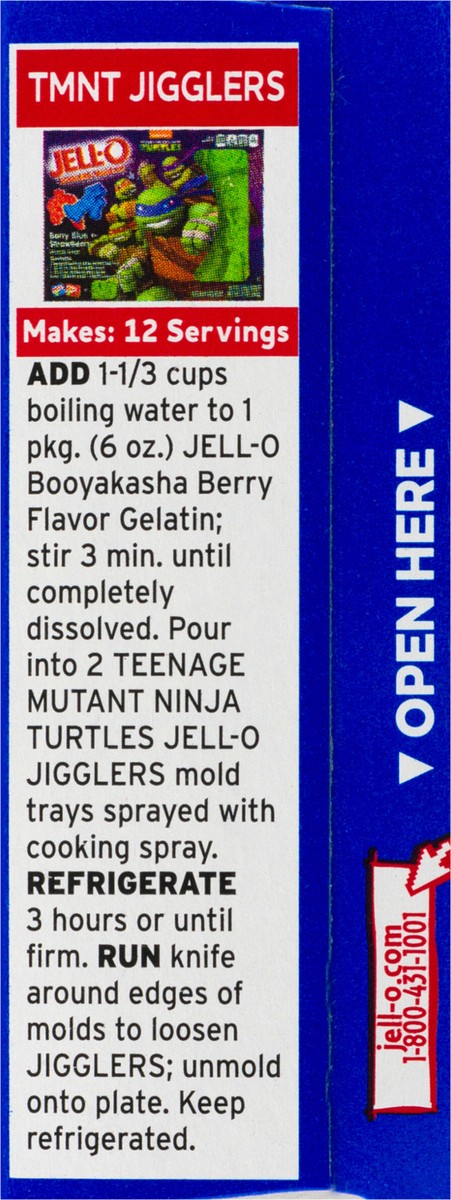 slide 9 of 13, Jell-O Booyakasha Berry Gelatin Dessert 6 oz Box, 6 oz