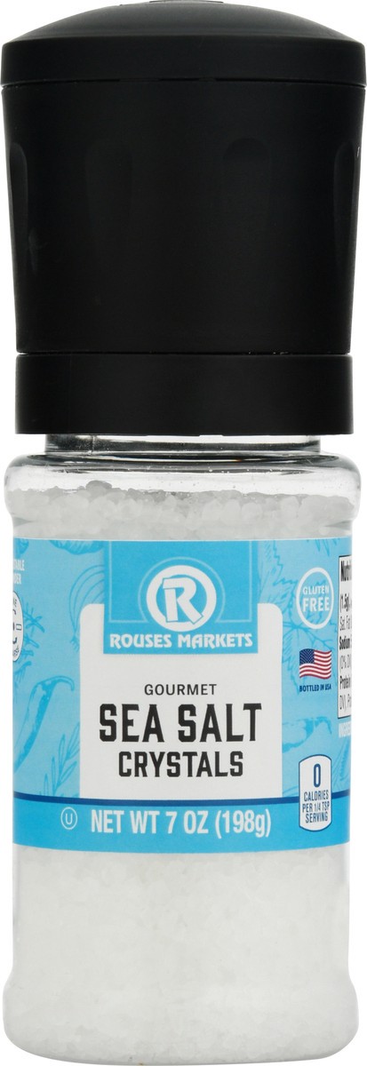 slide 12 of 12, Rouses Markets Sea Salt Crystals Grinder 7 oz, 7.5 oz
