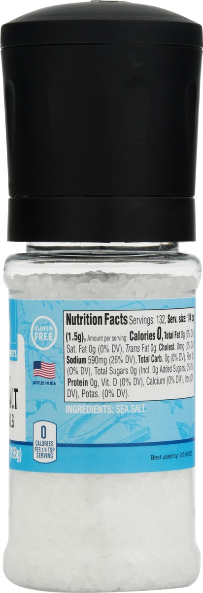 slide 11 of 12, Rouses Markets Sea Salt Crystals Grinder 7 oz, 7.5 oz