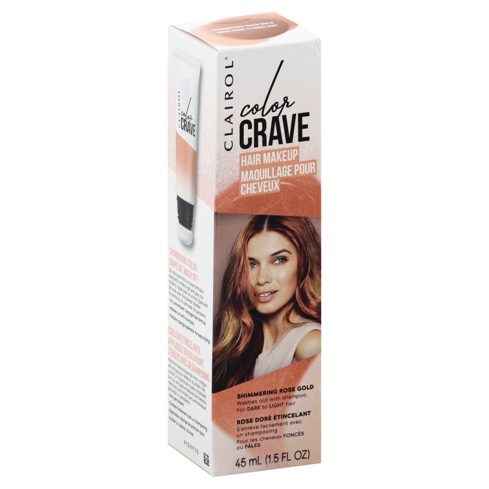 slide 1 of 6, Clairol Color Crave Hair Makeup Rose Gold, 1 ct