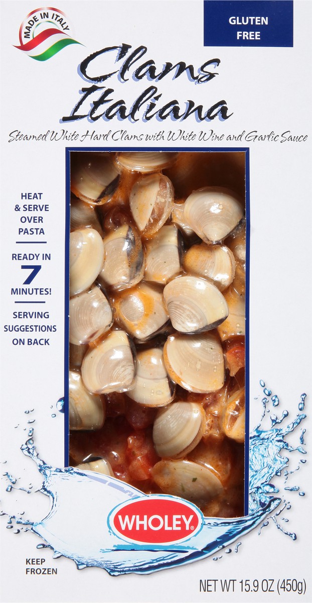 slide 9 of 9, Wholey Clams Italiana 15.87Oz, 15.87 oz