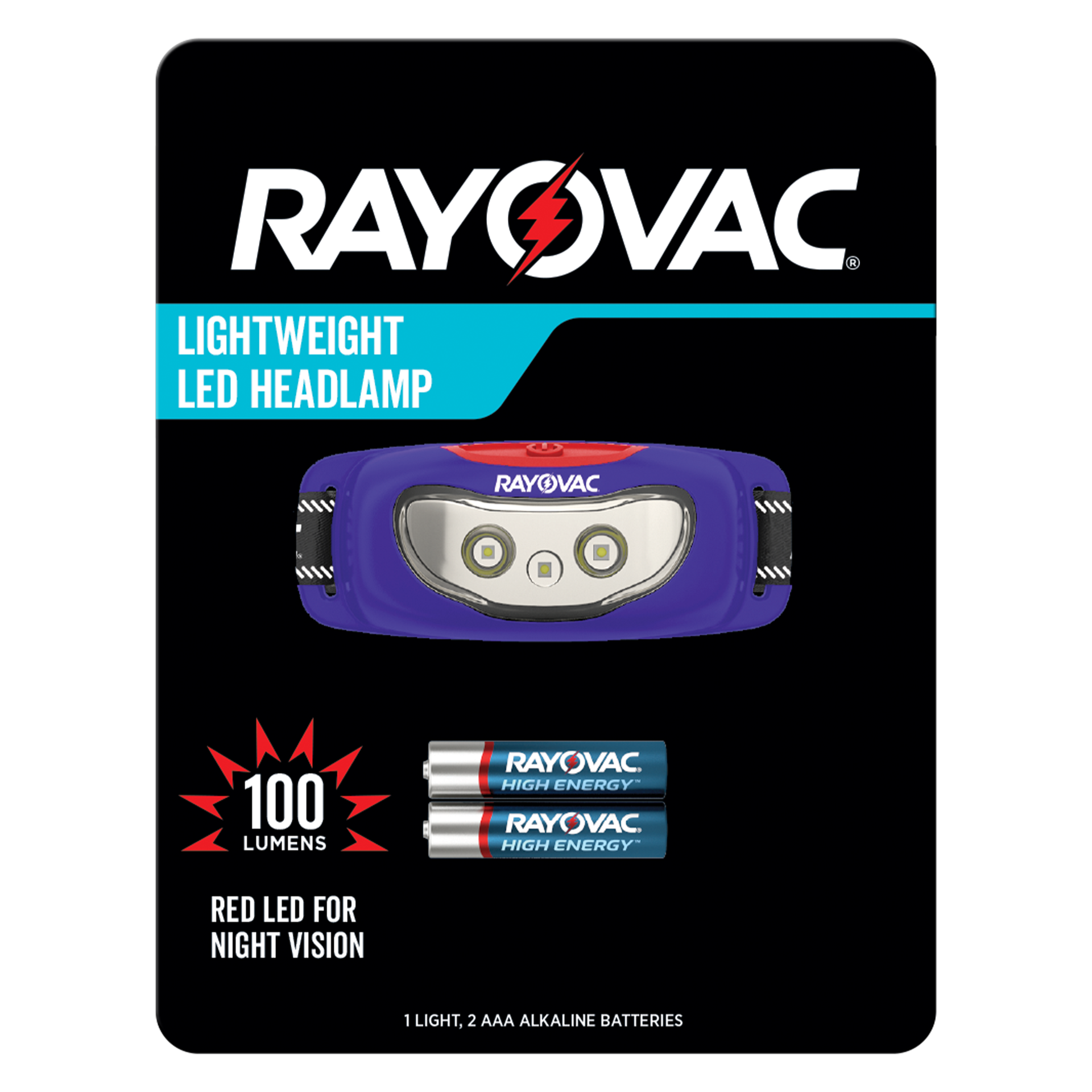 slide 1 of 5, Rayovac Universal Plus LED Headlamp, 1 ct