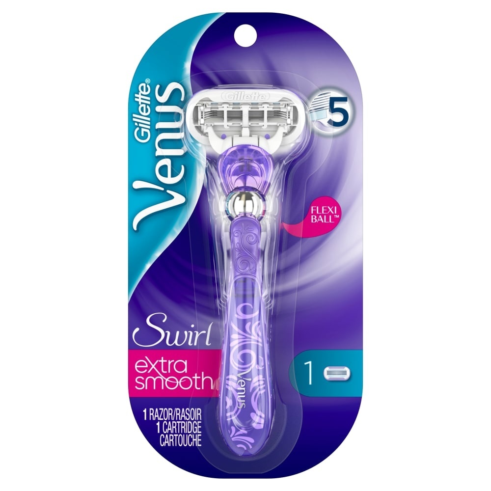 slide 1 of 7, Venus Swirl Razor, 2 ct