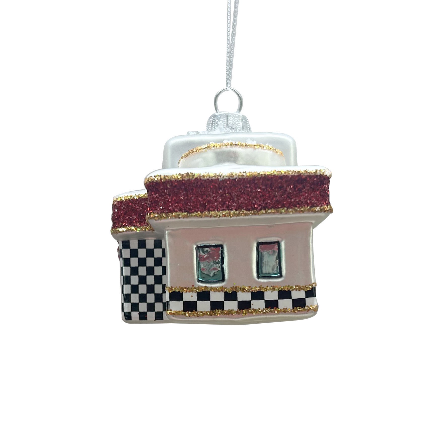 slide 2 of 3, 4.25" Diner Glass Ornament By Ashland, 4.25 in
