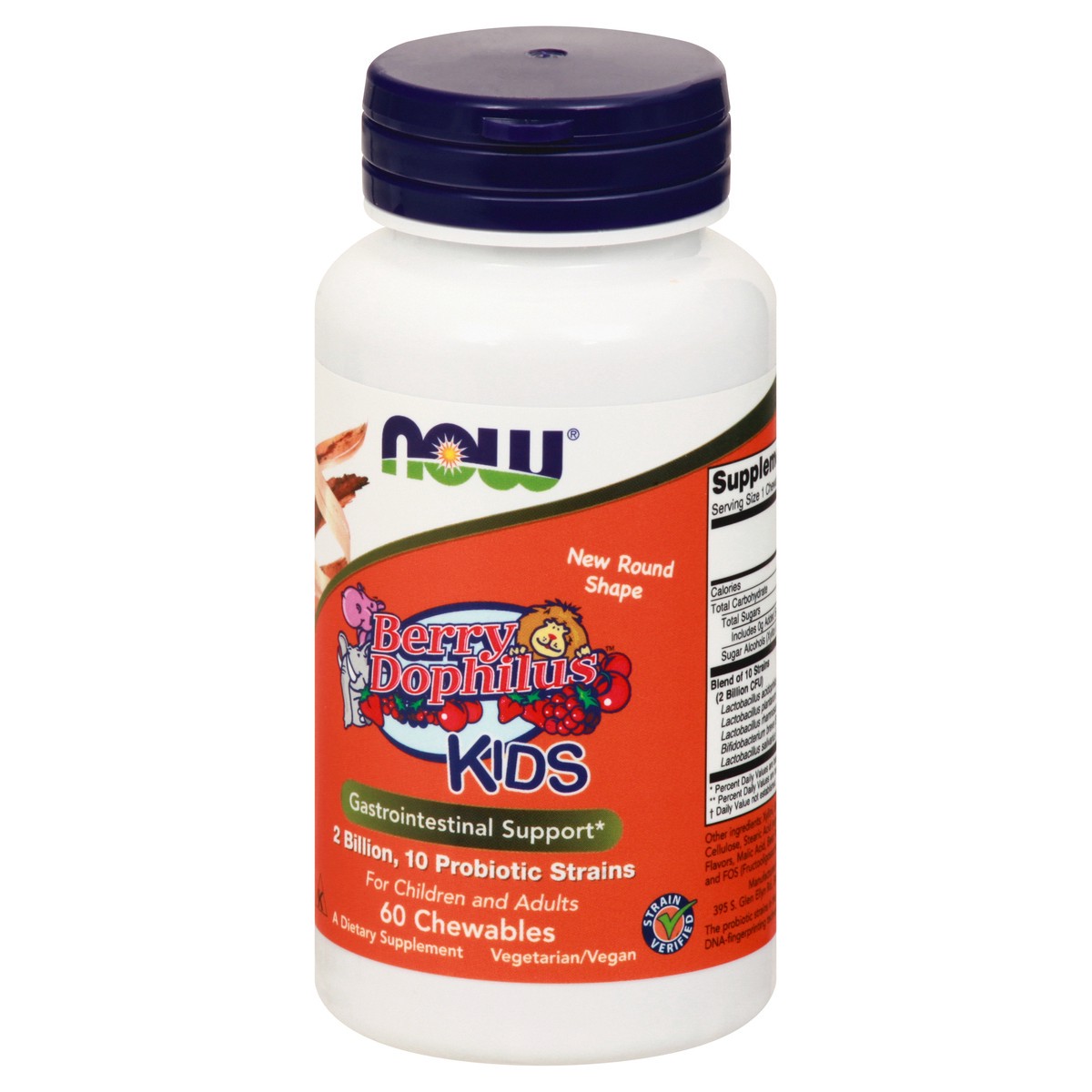 slide 6 of 9, NOW BerryDophilus™ Kids - 60 Chewables, 60 ct