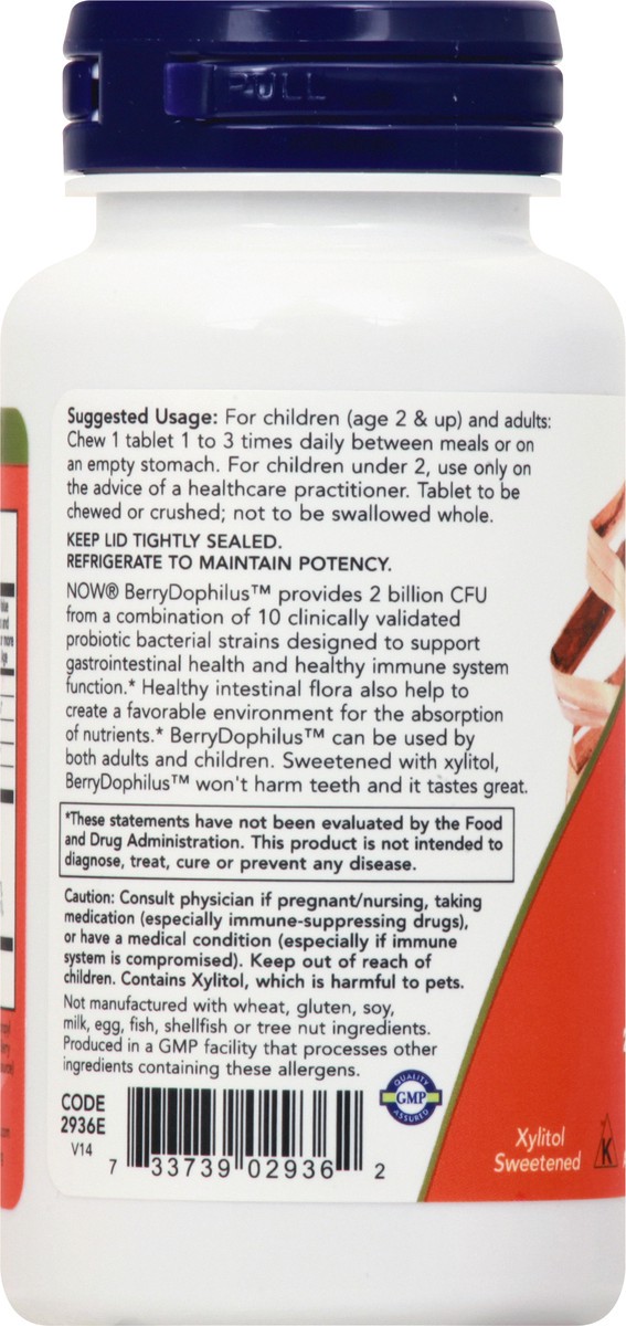 slide 2 of 9, NOW BerryDophilus™ Kids - 60 Chewables, 60 ct