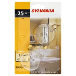 Sylvania Clear Vanity 25 Watt Indoor Light Bulbs